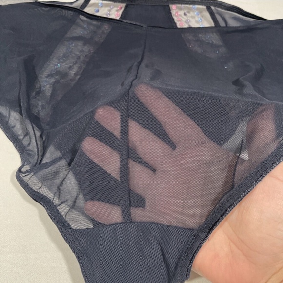 NWT Elomi [ XXL ] Matilda Embellished Briefs in Unicorn‎ Blue/Grey - Picture 11 of 11